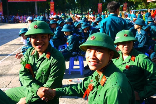 Nụ cười ngày nhập ngũ