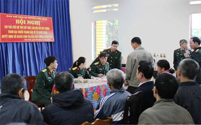 Phú Thọ: Chi trả trợ cấp một lần cho gần 23 nghìn đối tượng theo Quyết định 62 của Chính phủ