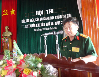 Khai mạc Hội thi báo cáo viên, cán bộ giảng dạy chính trị giỏi 