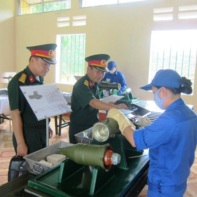 Kiểm tra công tác quản lý kho tàng, an toàn kho đạn