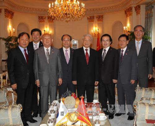 Hoạt động của Tổng Bí thư Nguyễn Phú Trọng tại Hàn Quốc