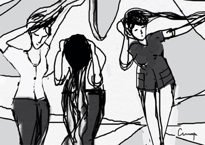 Người hong một áng tóc mây