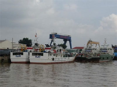 Bàn giao 2 tàu kiểm ngư KN-806 và KN-807, tầm hoạt động 5000 hải lý