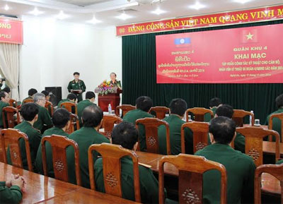 Tập huấn công tác kỹ thuật cho Sư đoàn 4, Quân đội nhân dân Lào