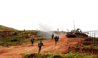 Kiểm nghiệm khả năng hiệp đồng tác chiến quy mô lớn