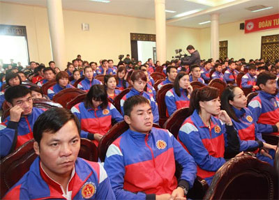 Tuyển thủ Quân đội xuất quân tham gia Đại hội TDTT