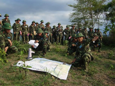 Hoàn thành tốt nhiệm vụ diễn tập tổng hợp cuối khoá 