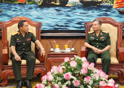 Bộ Quốc phòng Việt Nam sẵn sàng giúp QĐND Lào xây dựng Tổng cục Kỹ thuật
