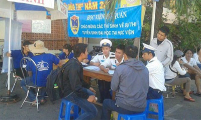 Gần ba nghìn thí sinh dự thi Học viện Hải quân
