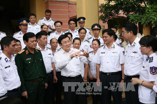 Chủ tịch nước Trương Tấn Sang thăm Cảnh sát biển, Kiểm ngư Việt Nam