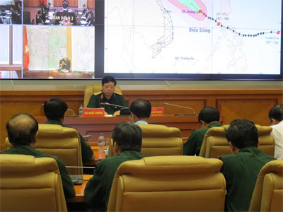 Quân đội tích cực triển khai, chủ động huy động lực lượng, phương tiện phòng, chống bão