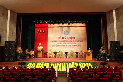 Lễ kỷ niệm 20 năm ngày thành lập Bảo hiểm xã hội Việt Nam