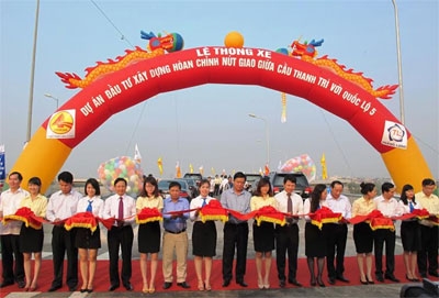 Thông xe dự án hoàn chỉnh nút giao cầu Thanh Trì với Quốc lộ 5