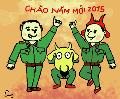 Lính hậu cần đố vui Tết