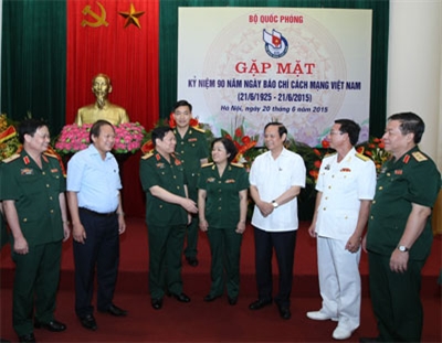 Quân ủy Trung ương và Bộ Quốc phòng luôn quan tâm lãnh đạo, chỉ đạo, đầu tư phát triển hệ thống báo chí quân đội