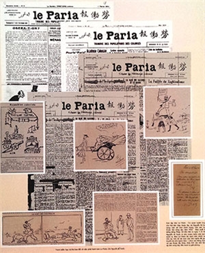 Nét vẽ biếm họa của Bác trên báo