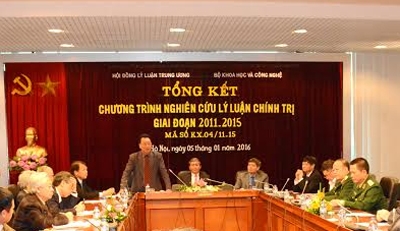 Tổng kết Chương trình nghiên cứu lý luận chính trị giai đoạn 2011-2015 