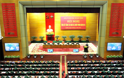 Tổng kết công tác quân sự, quốc phòng năm 2014