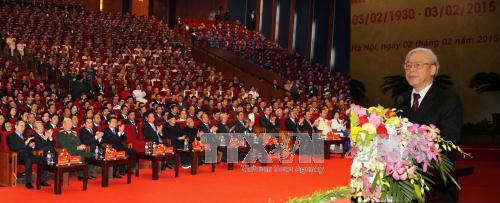 Mít tinh trọng thể kỷ niệm 85 năm Ngày thành lập Đảng Cộng sản Việt Nam