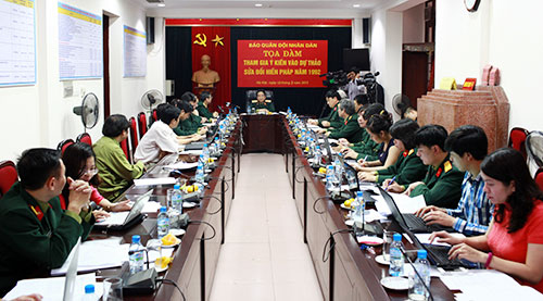 Báo QĐND tổ chức tọa đàm tham gia ý kiến vào Dự thảo sửa đổi Hiến pháp năm 1992