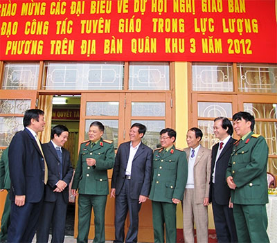 Quân khu 3: Giao ban phối hợp chỉ đạo công tác tuyên giáo trong LLVT địa phương năm 2012