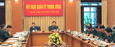 Hội nghị Quân ủy Trung ương thảo luận, tham gia ý kiến về xây dựng đội ngũ cán bộ quân đội