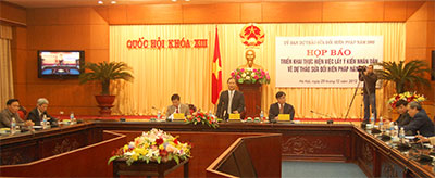 Triển khai lấy ý kiến nhân dân về dự thảo sửa đổi Hiến pháp