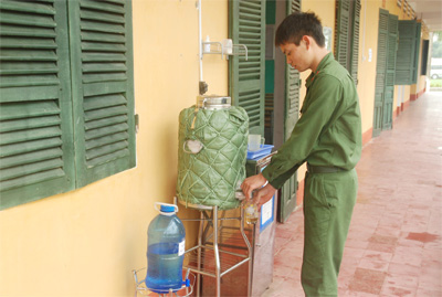 Đầu tư  630 máy lọc nước tinh khiết phục vụ bộ đội