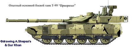 Quân đội Nga lên kế hoạch tiếp nhận MBT T-99 mới vào năm 2015