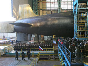 Tàu ngầm Borey đầu tiên chính thức vào biên chế hải quân Nga