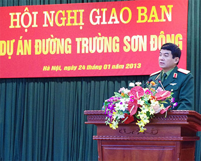 Đẩy nhanh tiến độ xây dựng đường Trường Sơn Đông