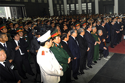 Cử hành trọng thể Lễ truy điệu, Lễ an táng Đại tướng Võ Nguyên Giáp