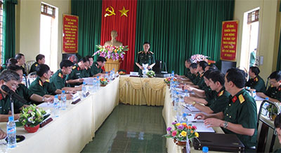 Thượng tướng Lê Hữu Đức kiểm tra công tác QS-QP tại Bộ CHQS tỉnh Yên Bái