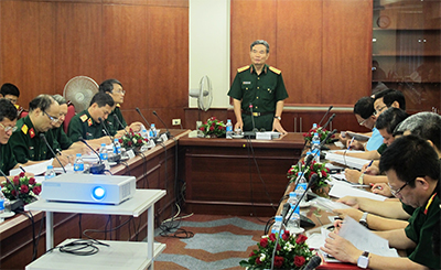 Thượng tướng Trương Quang Khánh thăm và làm việc tại Học viện Kỹ thuật quân sự