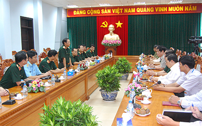 Thượng tướng Đỗ Bá Tỵ thăm và làm việc với Ban Chỉ đạo Tây Nam bộ