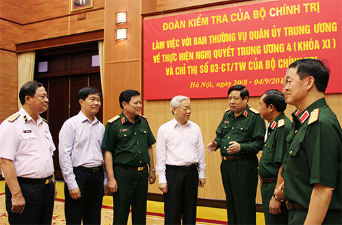 Đảng bộ Quân đội phấn đấu luôn mẫu mực, đi đầu