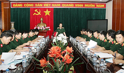 Kiểm tra việc thí điểm chăm sóc sức khỏe quân nhân tại ngũ theo hình thức BHYT tại cơ quan TCCT 