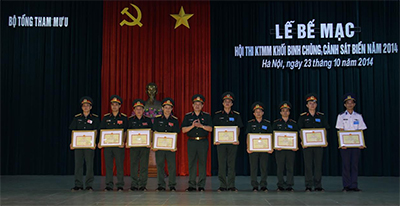 Bế mạc Hội thi Kỹ thuật mật mã khối Binh chủng, Cảnh sát biển