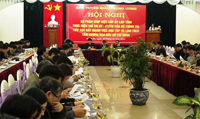 Tổ chức Hội nghị Bộ phận giúp việc cấp ủy cấp tỉnh thực hiện Chỉ thị 03-CT/TW