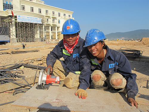 Ngày cuối tuần trên công trường dự án Formosa