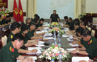 Thượng tướng Ngô Xuân Lịch kiểm tra tại Đảng bộ Quân khu 9