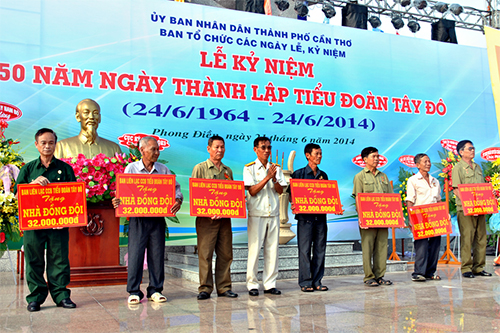 Kỷ niệm 50 năm thành lập Tiểu đoàn Tây Đô