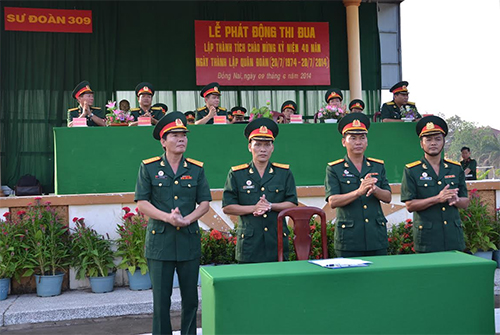 Quân đoàn 4 phát động thi đua mừng kỷ niệm 40 năm thành lập