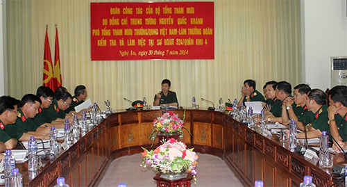 Đoàn công tác Bộ Tổng tham mưu thăm, kiểm tra Sư đoàn 324