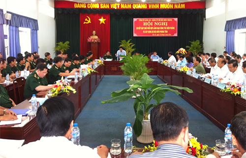 Phối hợp lãnh đạo thực hiện tốt nhiệm vụ công tác biên phòng