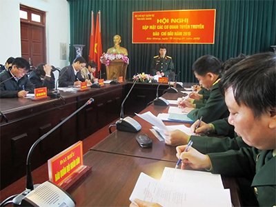 Bộ Chỉ huy quân sự tỉnh Bắc Giang gặp mặt các cơ quan báo chí năm 2015