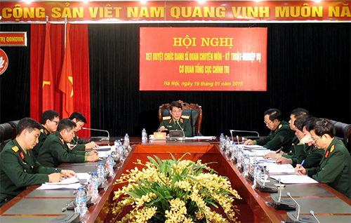 Xét duyệt chức danh sĩ quan chuyên môn-kỹ thuật-nghiệp vụ