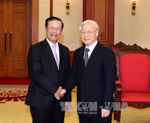 Lãnh đạo Đảng, Nhà nước tiếp Đoàn đại biểu cấp cao Lào