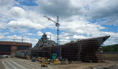 Tuần dương hạm Admiral Nakhimov sẽ được trang bị tên lửa mới