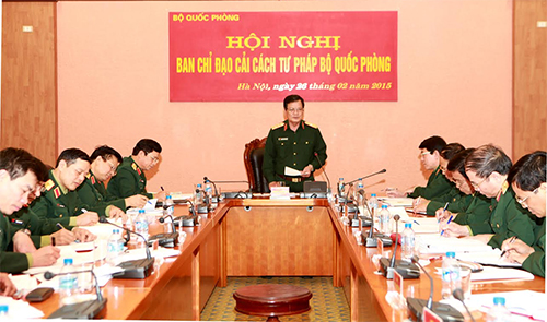 Hội nghị Ban Chỉ đạo Cải cách Tư pháp Bộ Quốc phòng